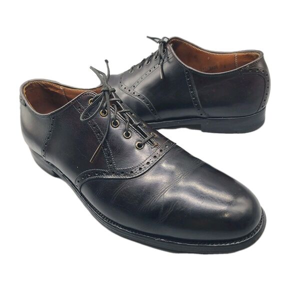 Alden 996 Oxford Mens Shoes Black Leather  brogue lace-up Made USA sz 9.5 B main image 10